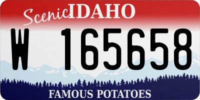 ID license plate W165658