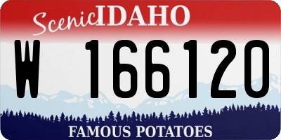 ID license plate W166120