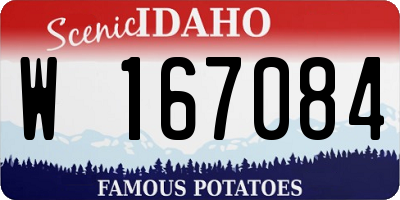 ID license plate W167084