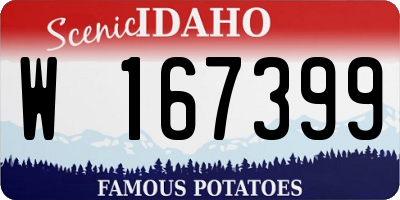 ID license plate W167399