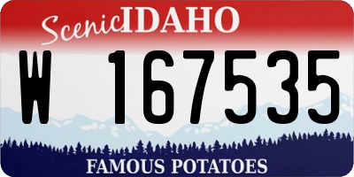 ID license plate W167535