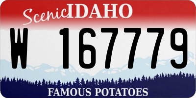 ID license plate W167779