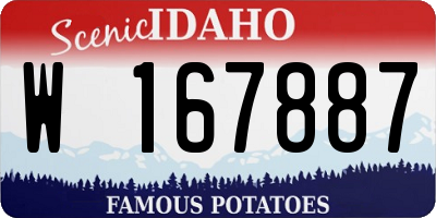 ID license plate W167887
