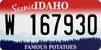 ID license plate W167930