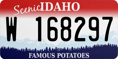ID license plate W168297