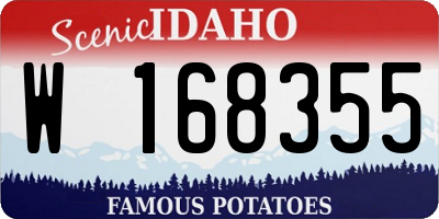 ID license plate W168355
