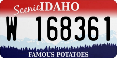 ID license plate W168361