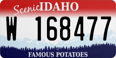 ID license plate W168477