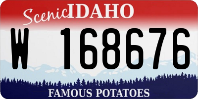 ID license plate W168676