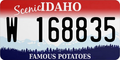 ID license plate W168835