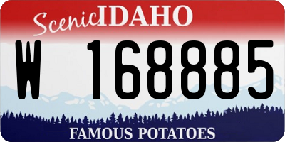 ID license plate W168885
