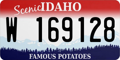 ID license plate W169128