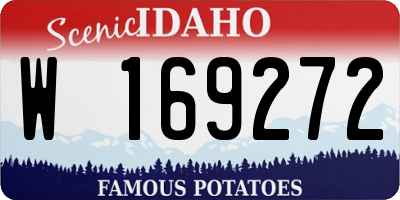 ID license plate W169272