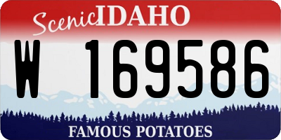 ID license plate W169586