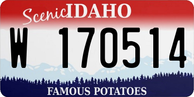 ID license plate W170514