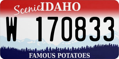 ID license plate W170833