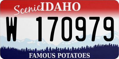 ID license plate W170979