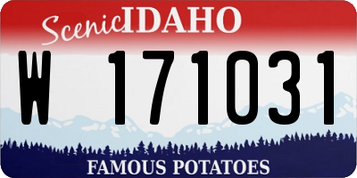 ID license plate W171031