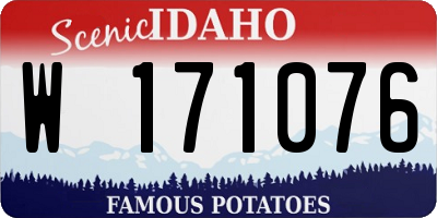 ID license plate W171076
