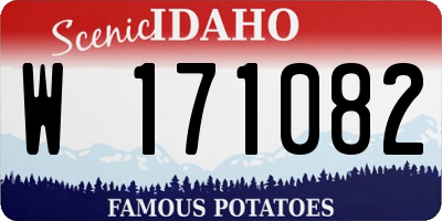 ID license plate W171082