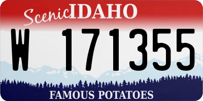 ID license plate W171355