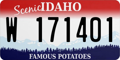 ID license plate W171401