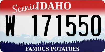 ID license plate W171550