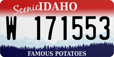 ID license plate W171553