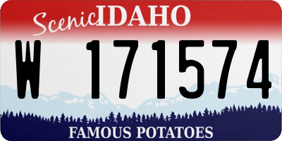 ID license plate W171574