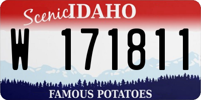 ID license plate W171811