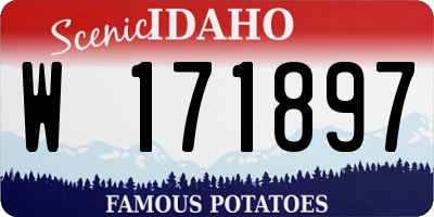 ID license plate W171897