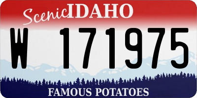 ID license plate W171975