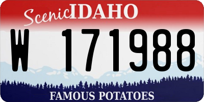 ID license plate W171988