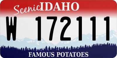 ID license plate W172111