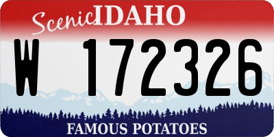 ID license plate W172326