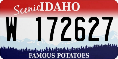 ID license plate W172627