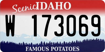 ID license plate W173069