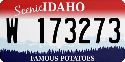 ID license plate W173273