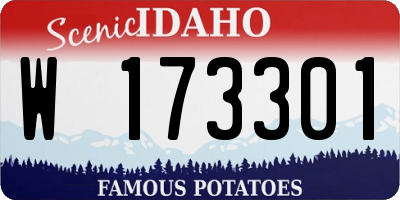 ID license plate W173301