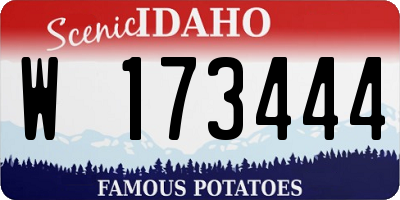 ID license plate W173444