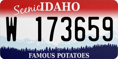 ID license plate W173659