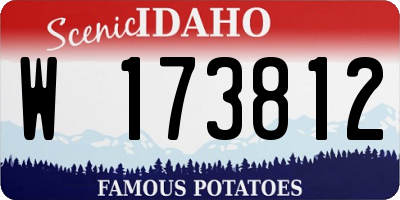 ID license plate W173812