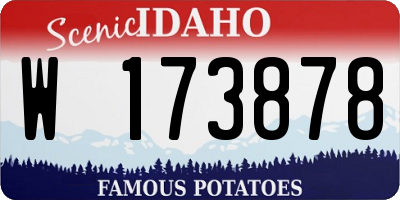 ID license plate W173878