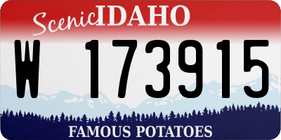 ID license plate W173915