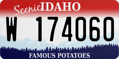 ID license plate W174060