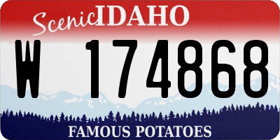 ID license plate W174868