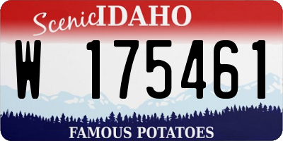 ID license plate W175461