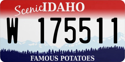 ID license plate W175511