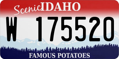 ID license plate W175520