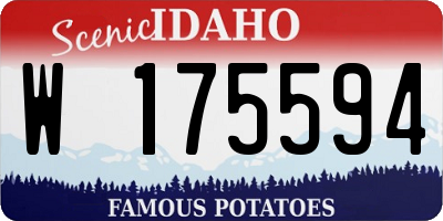 ID license plate W175594